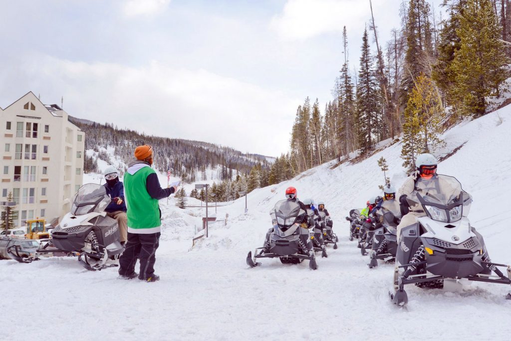 snowmobiling winter park